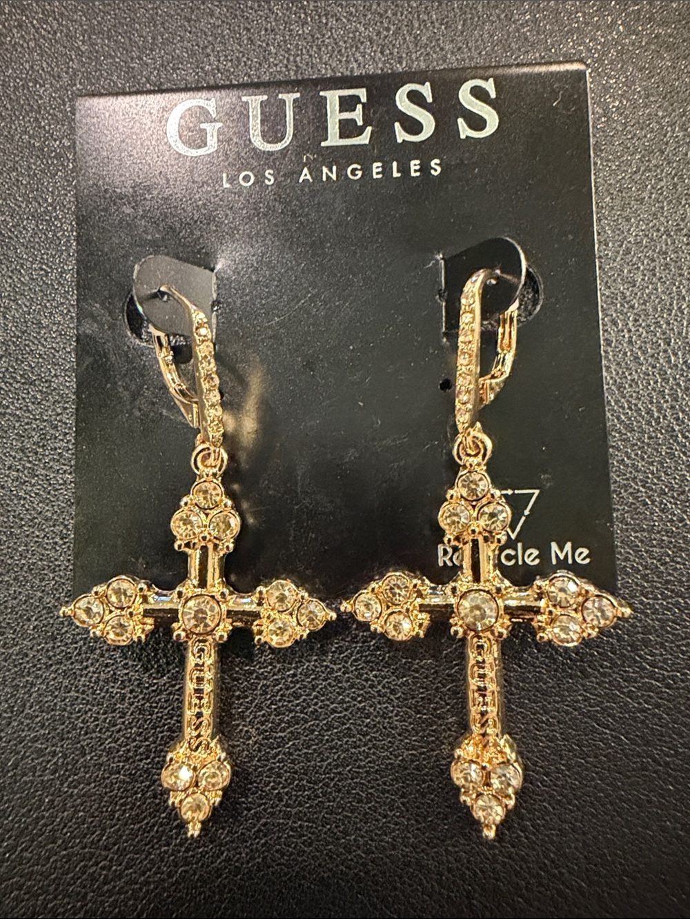 New Guess Gold Earrings